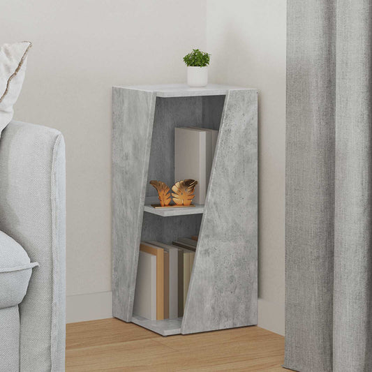 vidaXL Side Shelf 33 x 32 x 70.5 cm Engineered Wood Concrete Grey