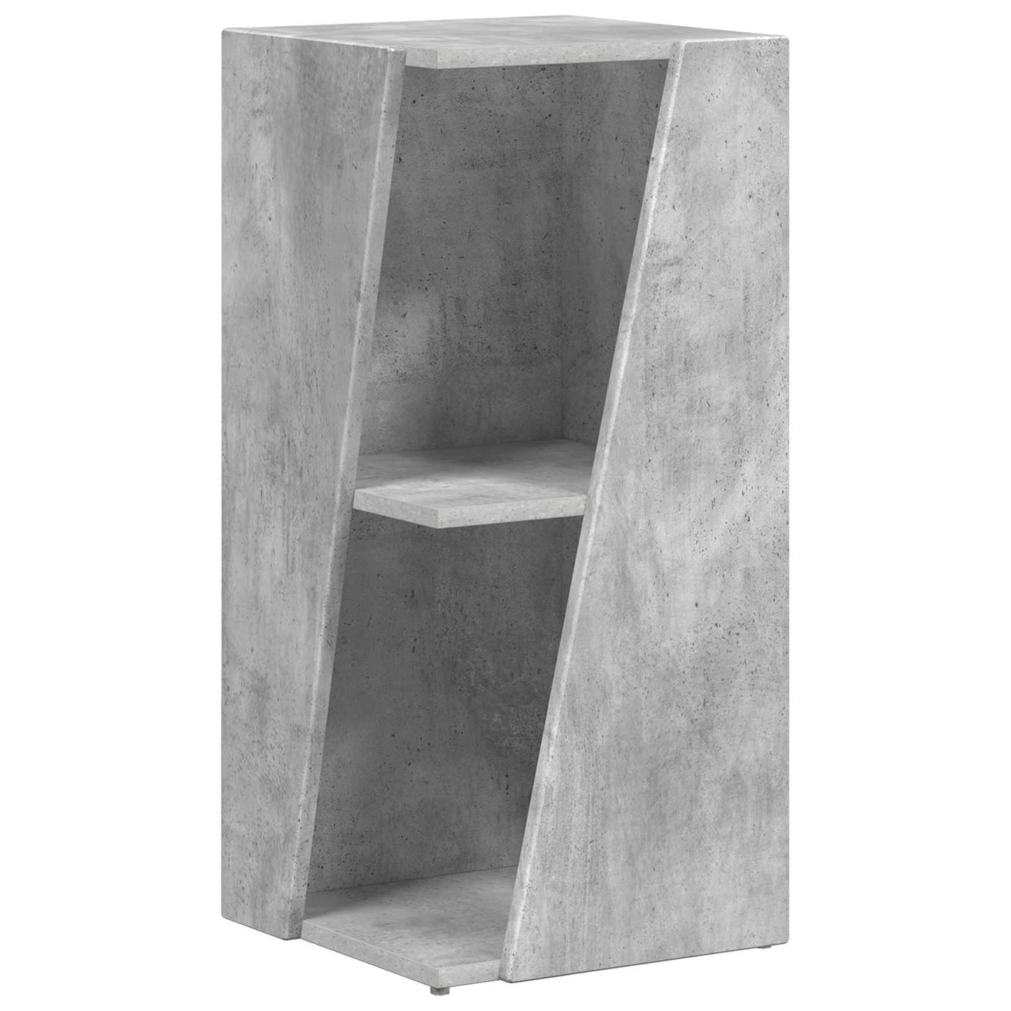 vidaXL Side Shelf 33 x 32 x 70.5 cm Engineered Wood Concrete Grey