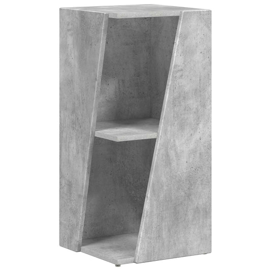 vidaXL Side Shelf 33 x 32 x 70.5 cm Engineered Wood Concrete Grey