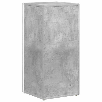 vidaXL Side Shelf 33 x 32 x 70.5 cm Engineered Wood Concrete Grey
