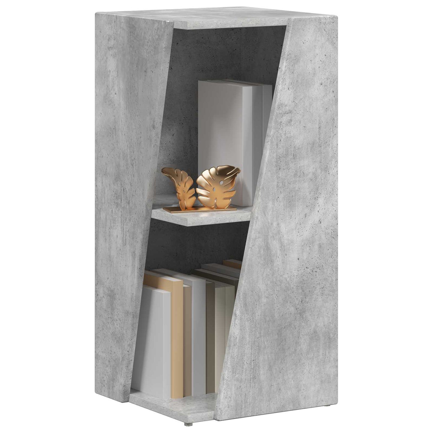 vidaXL Side Shelf 33 x 32 x 70.5 cm Engineered Wood Concrete Grey