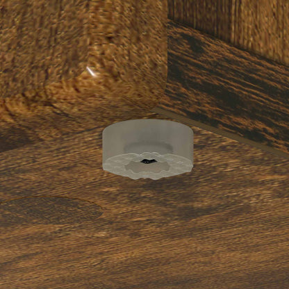 vidaXL Side Shelf Smoked Oak 33 x 32 x 70.5 cm Engineered Wood