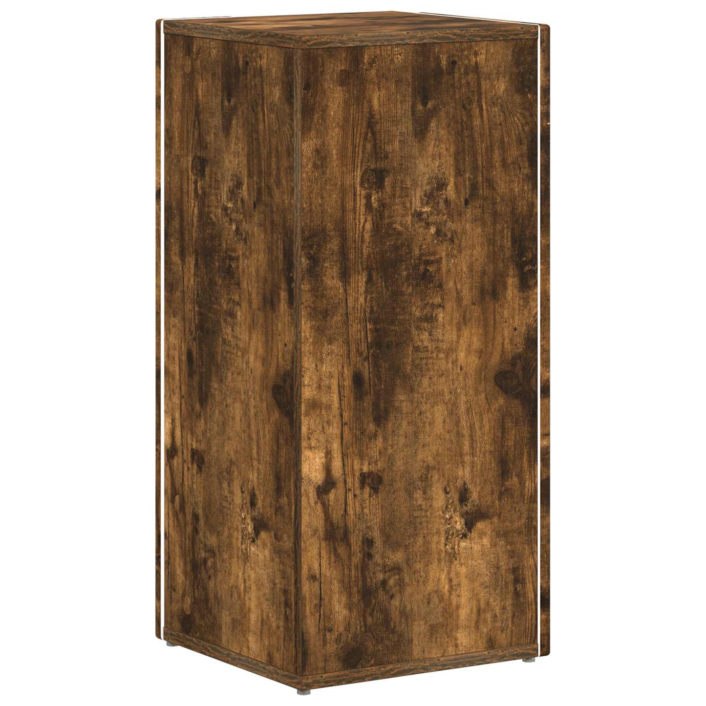 vidaXL Side Shelf 33 x 32 x 70.5 cm Engineered Wood Smoked Oak