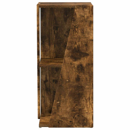 vidaXL Side Shelf 33 x 32 x 70.5 cm Engineered Wood Smoked Oak