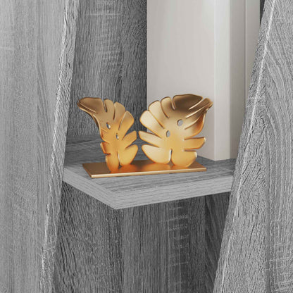 vidaXL Side Shelf 33 x 32 x 70.5 cm Engineered Wood Grey Sonoma