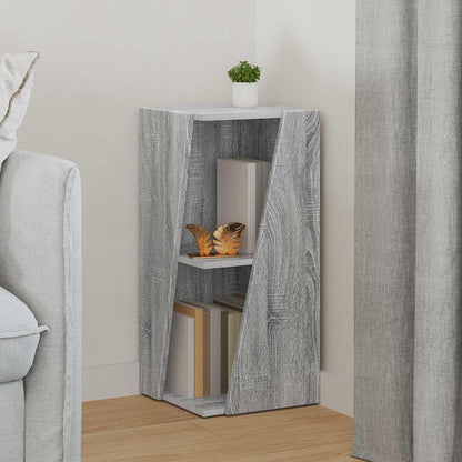 vidaXL Side Shelf 33 x 32 x 70.5 cm Engineered Wood Grey Sonoma