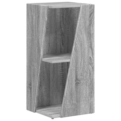 vidaXL Side Shelf 33 x 32 x 70.5 cm Engineered Wood Grey Sonoma