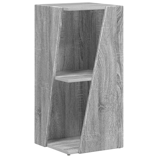 vidaXL Side Shelf 33 x 32 x 70.5 cm Engineered Wood Grey Sonoma