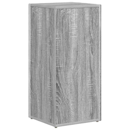 vidaXL Side Shelf 33 x 32 x 70.5 cm Engineered Wood Grey Sonoma