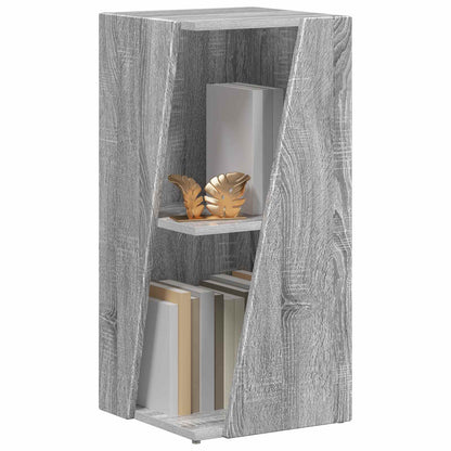 vidaXL Side Shelf 33 x 32 x 70.5 cm Engineered Wood Grey Sonoma