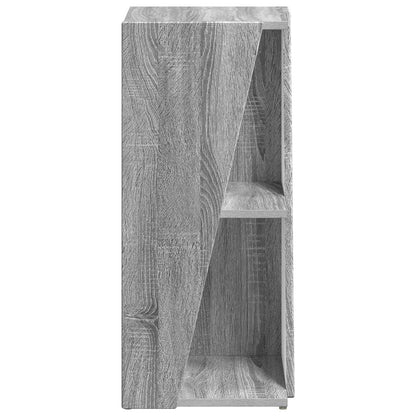 vidaXL Side Shelf 33 x 32 x 70.5 cm Engineered Wood Grey Sonoma