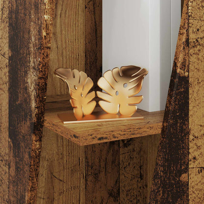 vidaXL Side Shelf Old Wood 33 x 32 x 70.5 cm Engineered Wood