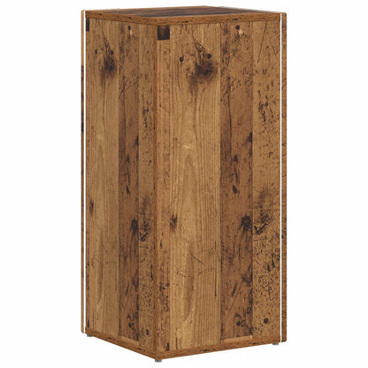vidaXL Side Shelf Old Wood 33 x 32 x 70.5 cm Engineered Wood