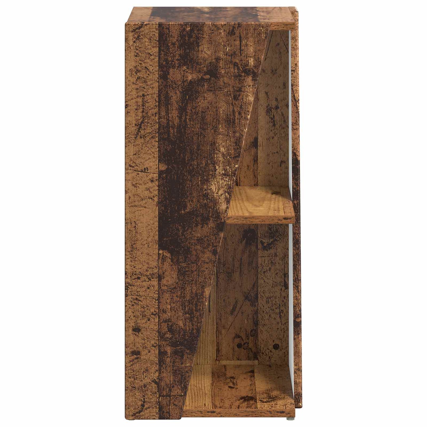 vidaXL Side Shelf Old Wood 33 x 32 x 70.5 cm Engineered Wood