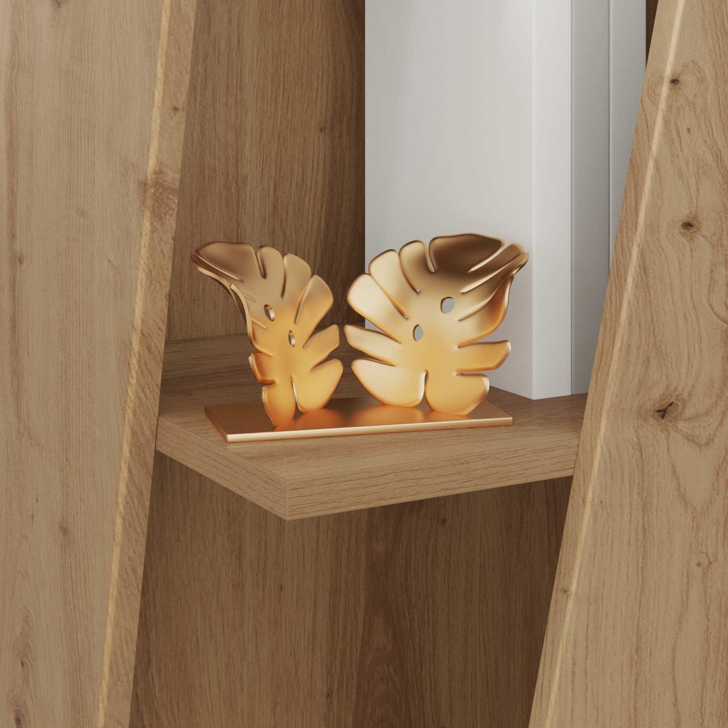 vidaXL Side Shelf 33 x 32 x 70.5 cm Engineered Wood Artisan Oak