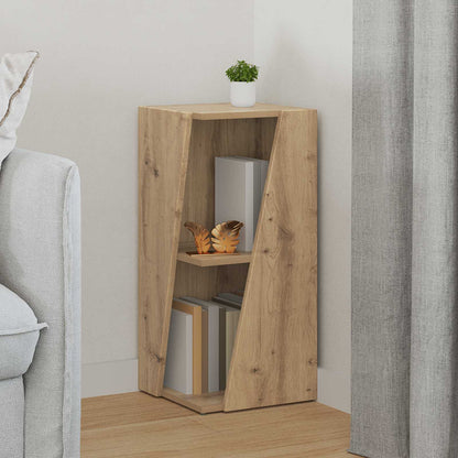 vidaXL Side Shelf 33 x 32 x 70.5 cm Engineered Wood Artisan Oak