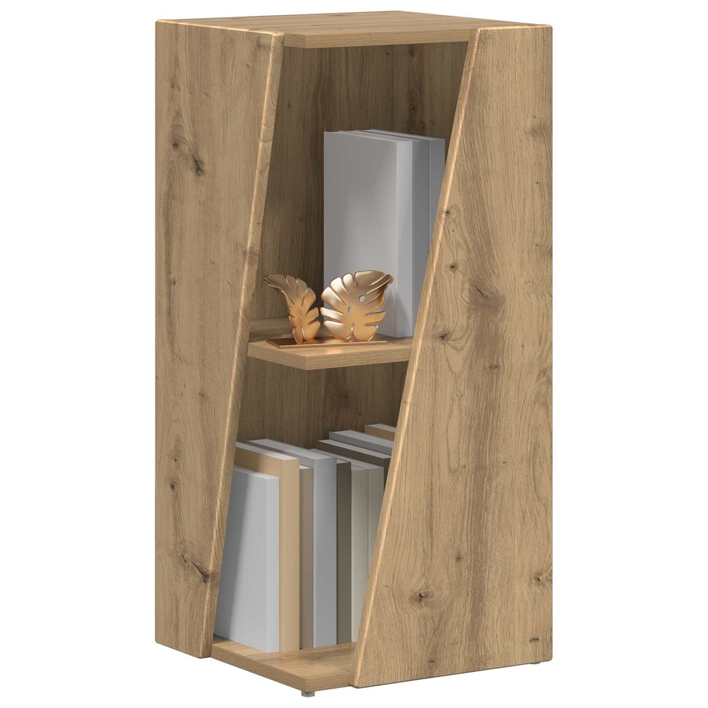 vidaXL Side Shelf 33 x 32 x 70.5 cm Engineered Wood Artisan Oak