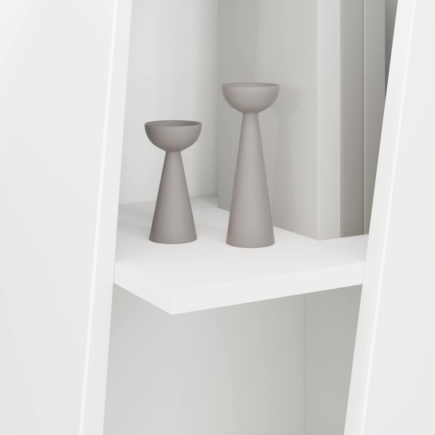 vidaXL Side Shelf White 33 x 32 x 100.5 cm Engineered Wood