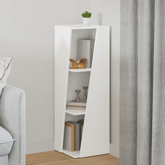 vidaXL Side Shelf 33 x 32 x 100.5 cm Engineered Wood White