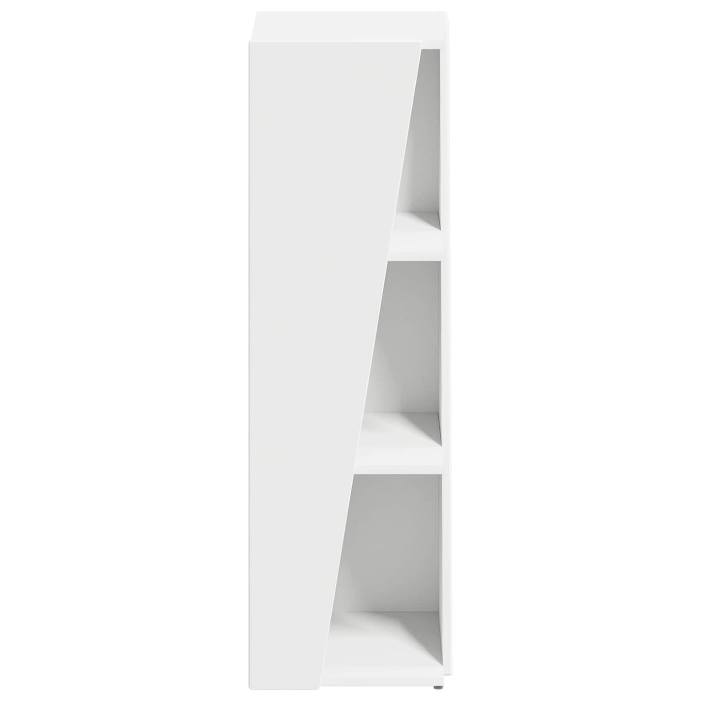 vidaXL Side Shelf White 33 x 32 x 100.5 cm Engineered Wood