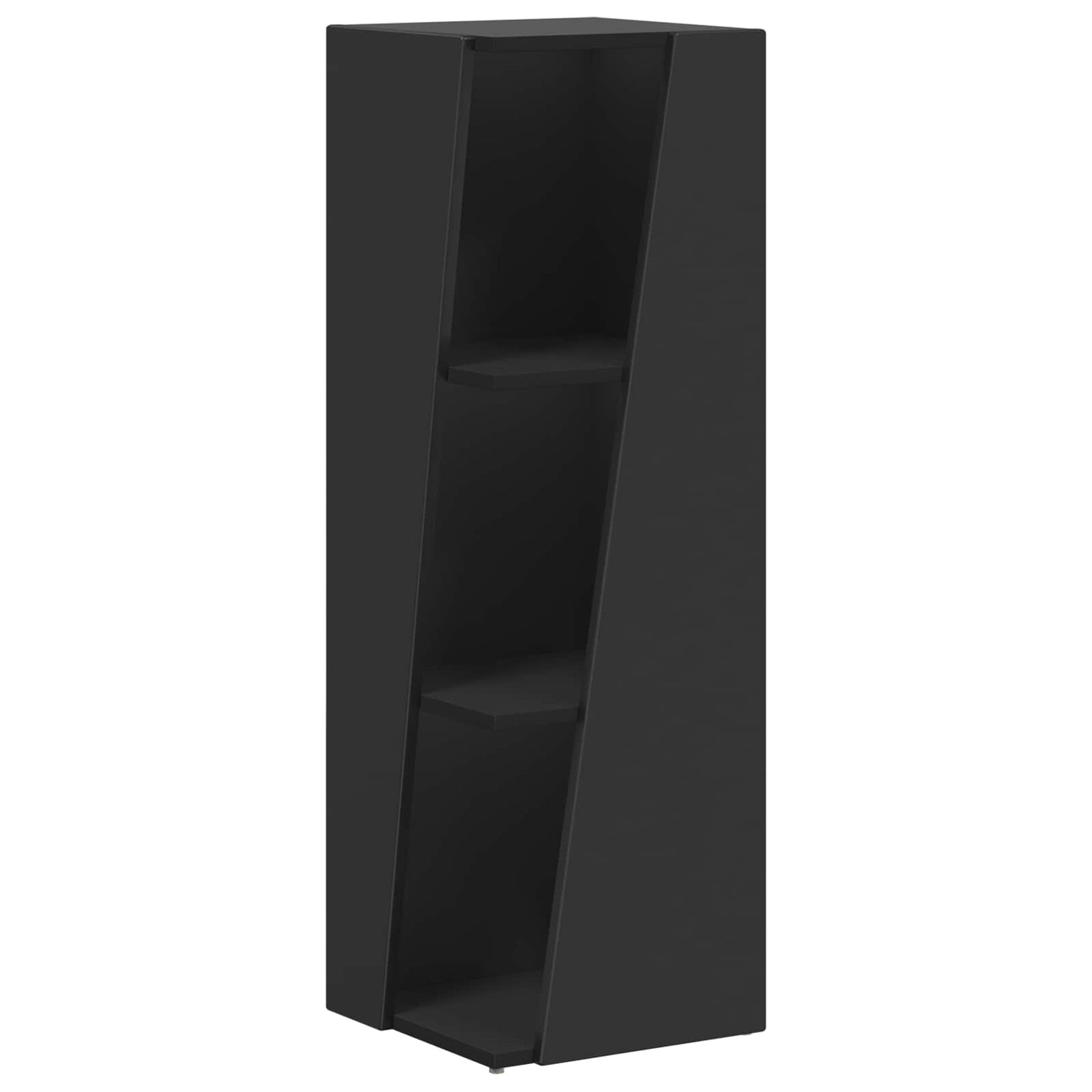 vidaXL Side Shelf 33 x 32 x 100.5 cm Engineered Wood Black