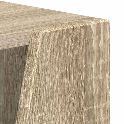 vidaXL Side Shelf 33 x 32 x 100.5 cm Engineered Wood Sonoma Oak