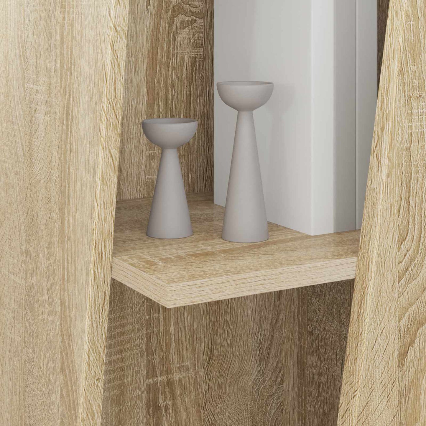 vidaXL Side Shelf 33 x 32 x 100.5 cm Engineered Wood Sonoma Oak