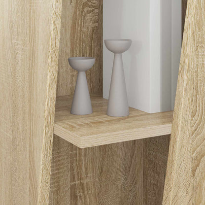 vidaXL Side Shelf 33 x 32 x 100.5 cm Engineered Wood Sonoma Oak