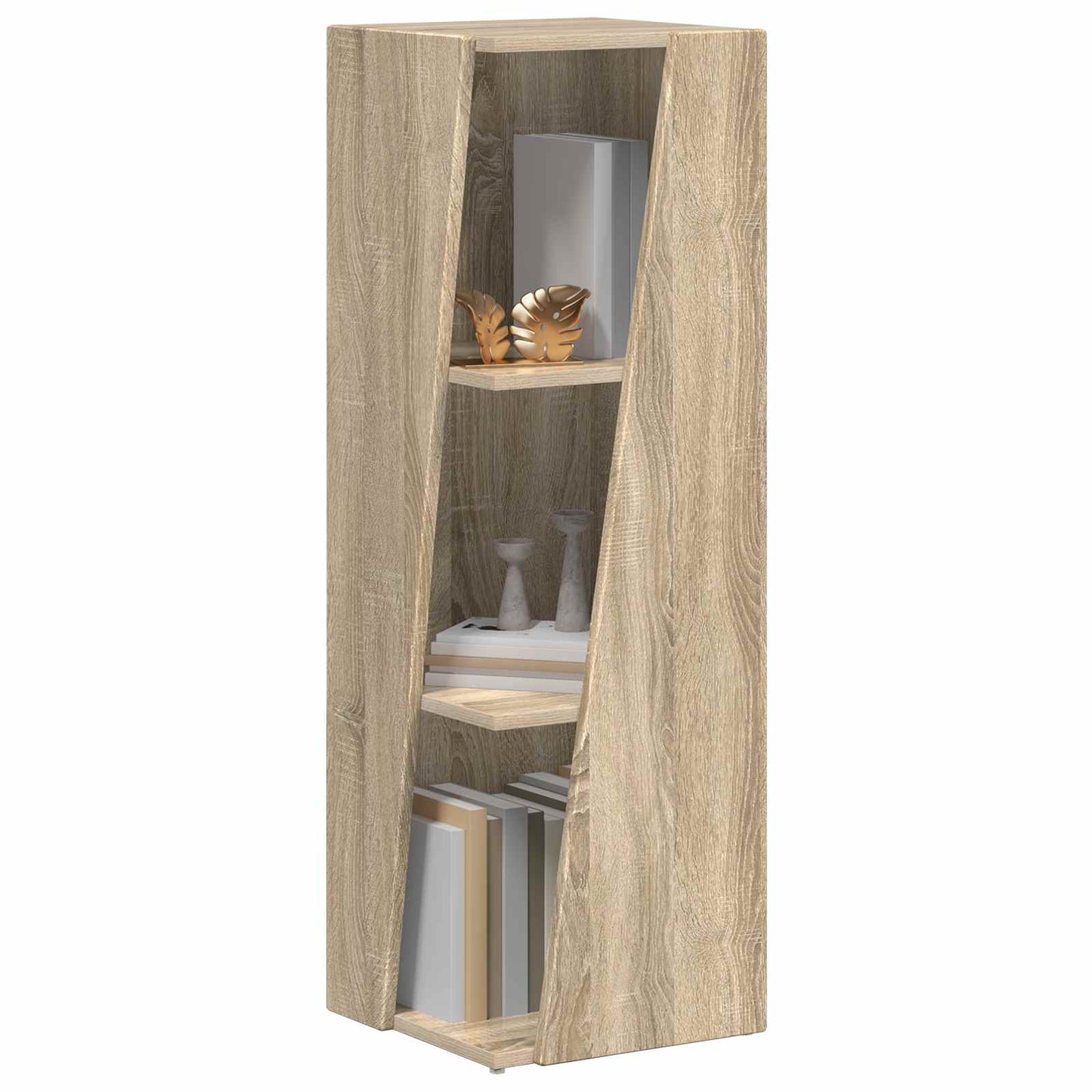 vidaXL Side Shelf 33 x 32 x 100.5 cm Engineered Wood Sonoma Oak