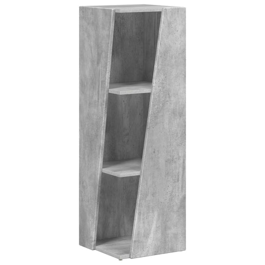 vidaXL Side Shelf 33 x 32 x 100.5 cm Engineered Wood Concrete Grey