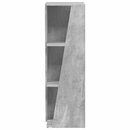 vidaXL Side Shelf Concrete Grey 33 x 32 x 100.5 cm Engineered Wood