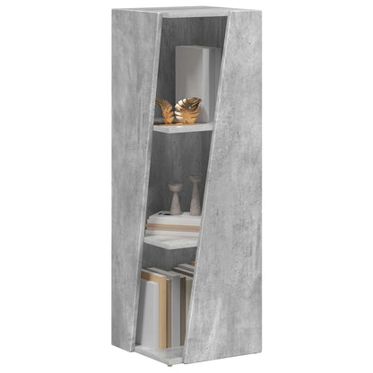 vidaXL Side Shelf 33 x 32 x 100.5 cm Engineered Wood Concrete Grey