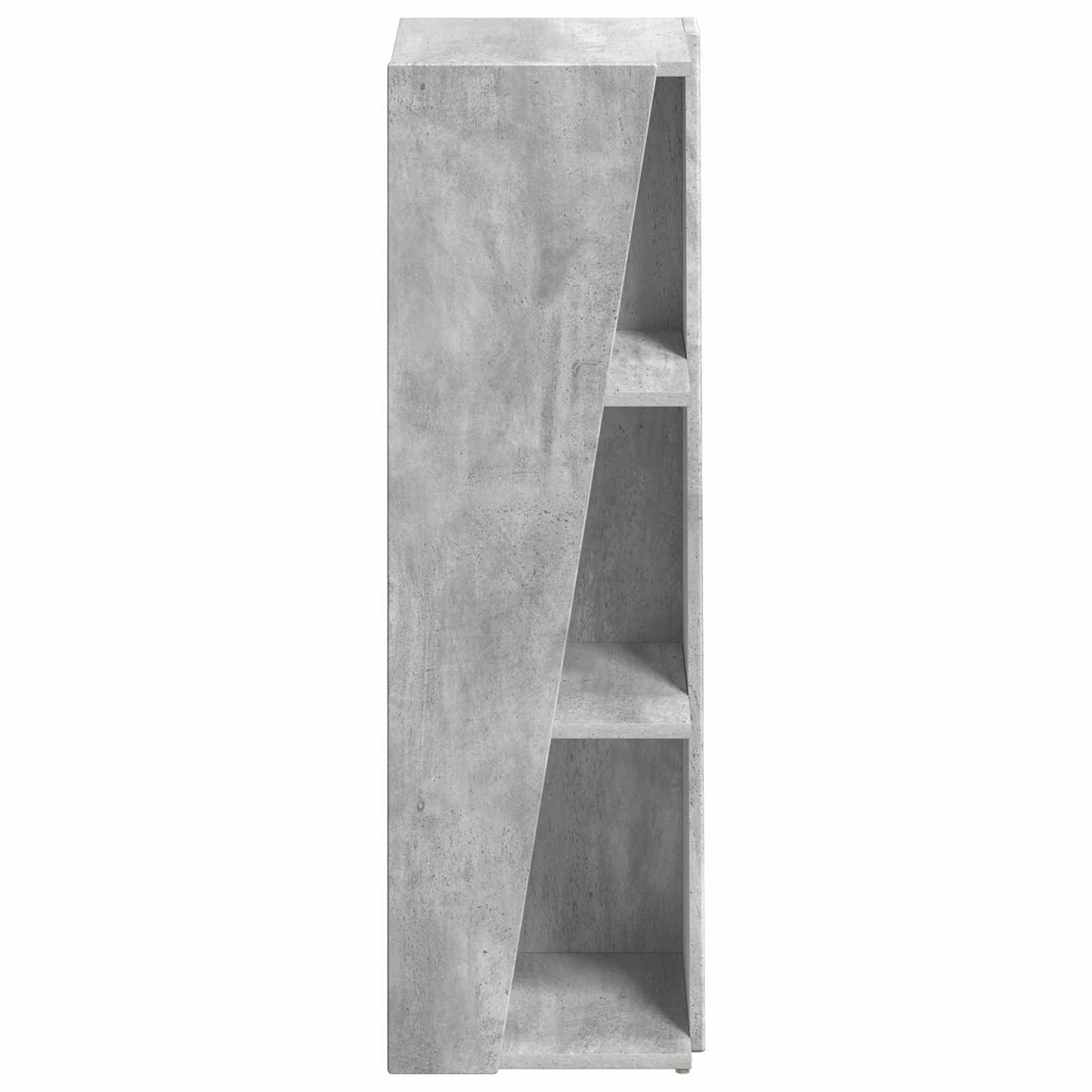 vidaXL Side Shelf 33 x 32 x 100.5 cm Engineered Wood Concrete Grey