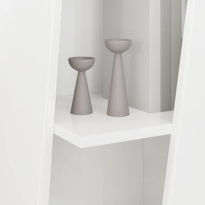 vidaXL Side Shelf High Gloss White 33 x 32 x 100.5 cm Engineered Wood