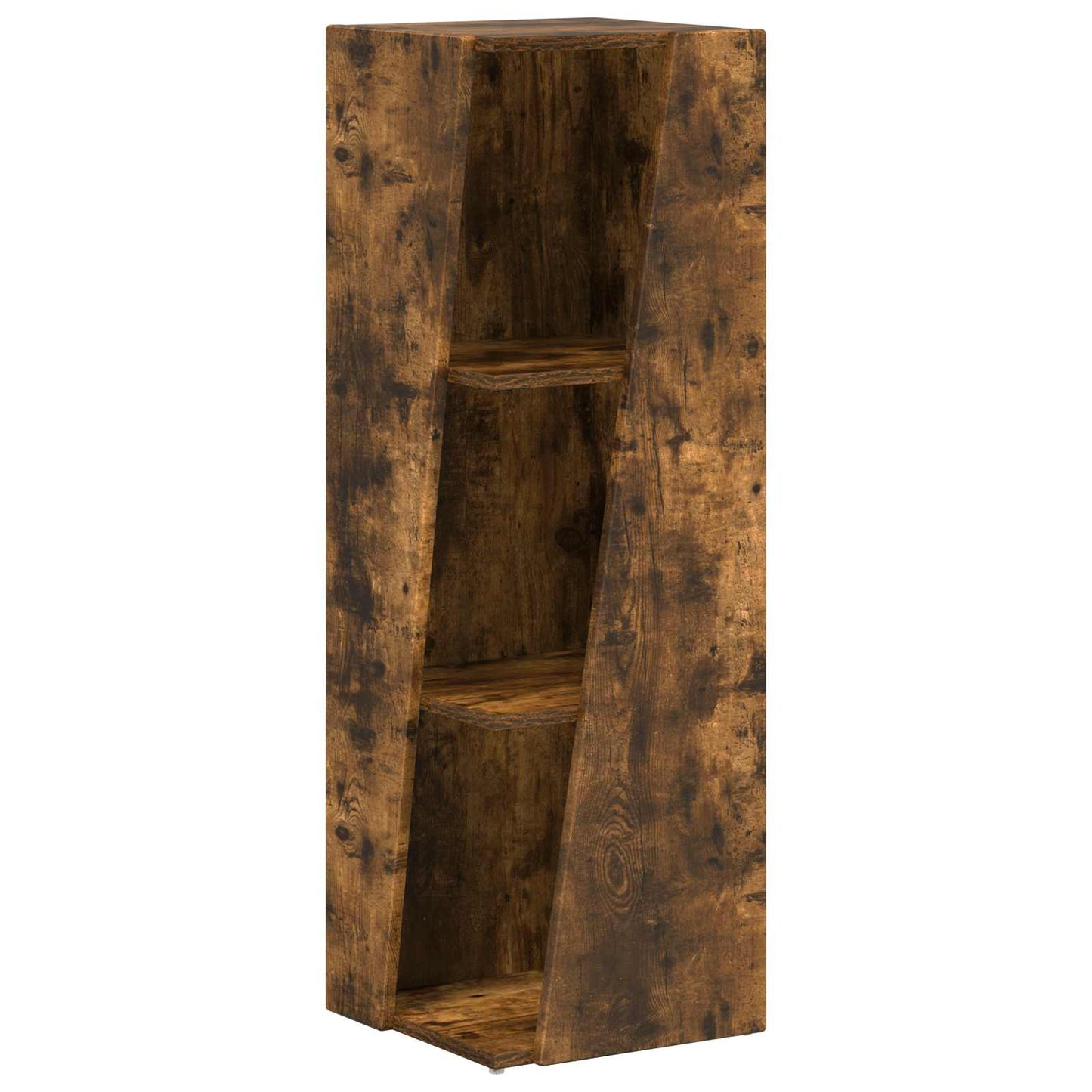 vidaXL Side Shelf 33 x 32 x 100.5 cm Engineered Wood Smoked Oak
