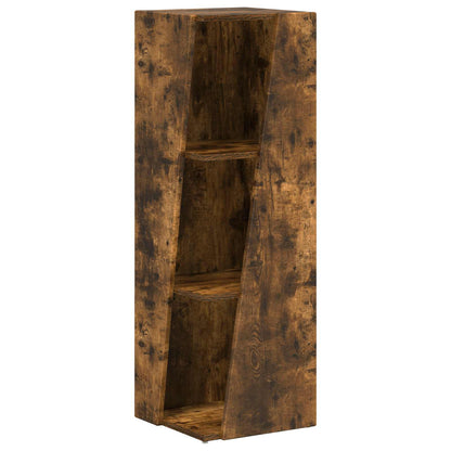 vidaXL Side Shelf 33 x 32 x 100.5 cm Engineered Wood Smoked Oak