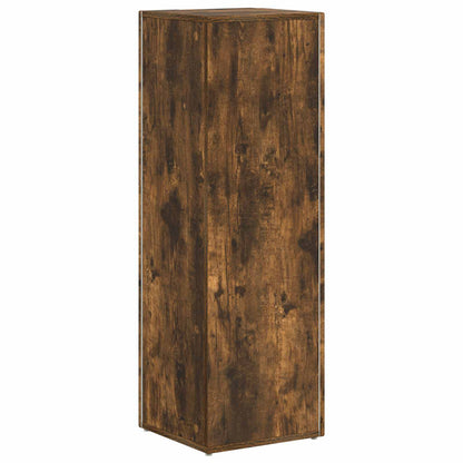 vidaXL Side Shelf 33 x 32 x 100.5 cm Engineered Wood Smoked Oak