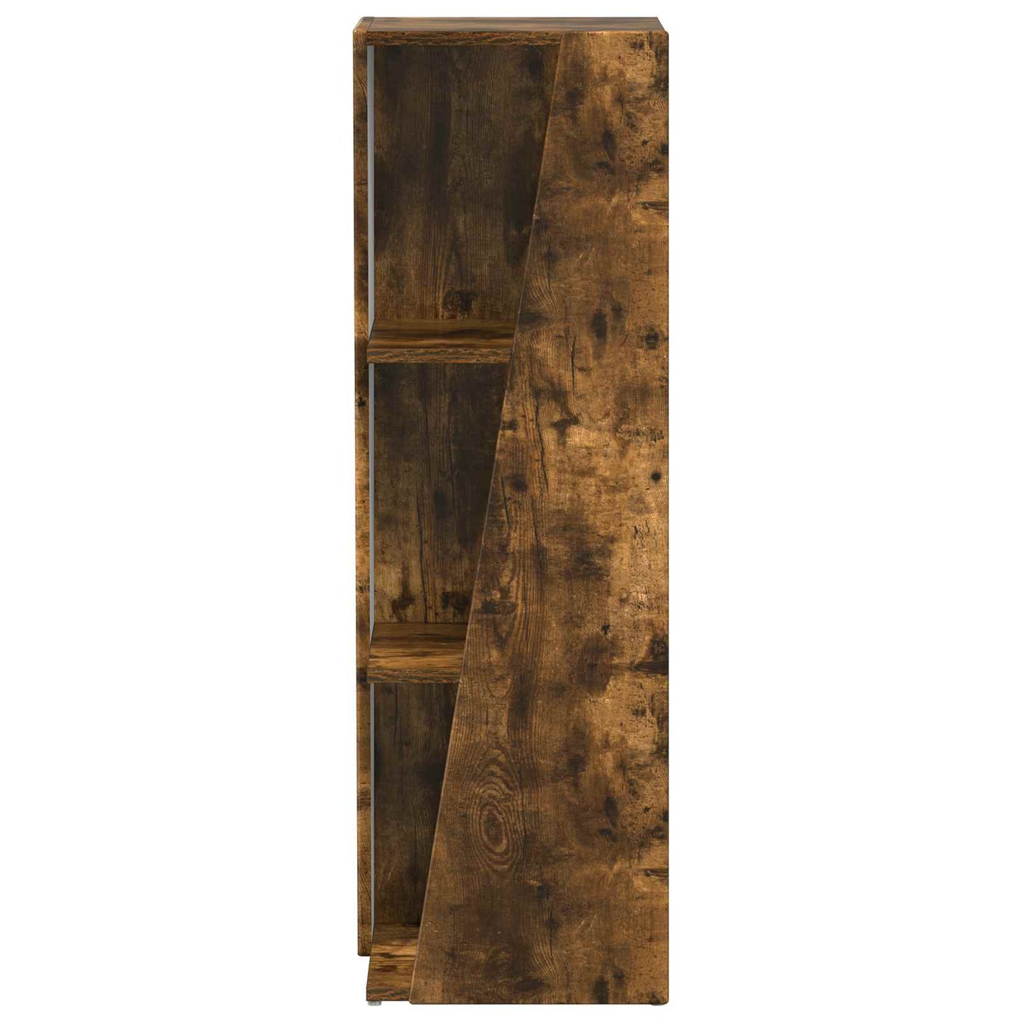 vidaXL Side Shelf 33 x 32 x 100.5 cm Engineered Wood Smoked Oak