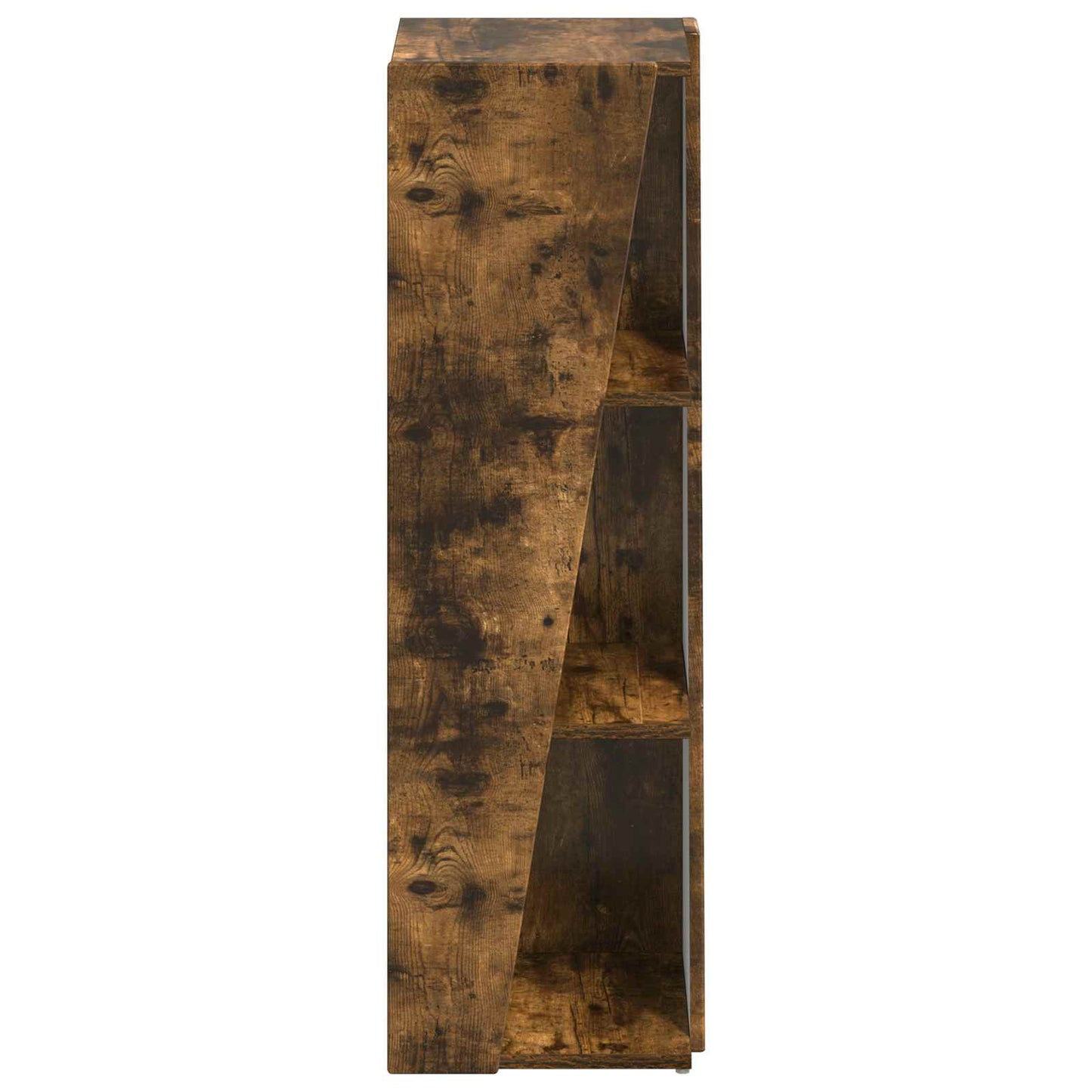vidaXL Side Shelf 33 x 32 x 100.5 cm Engineered Wood Smoked Oak