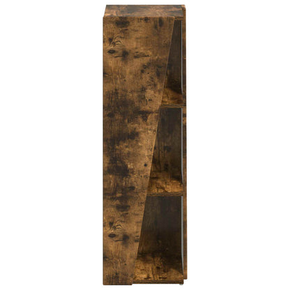 vidaXL Side Shelf 33 x 32 x 100.5 cm Engineered Wood Smoked Oak