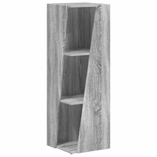 vidaXL Side Shelf 33 x 32 x 100.5 cm Engineered Wood Grey Sonoma