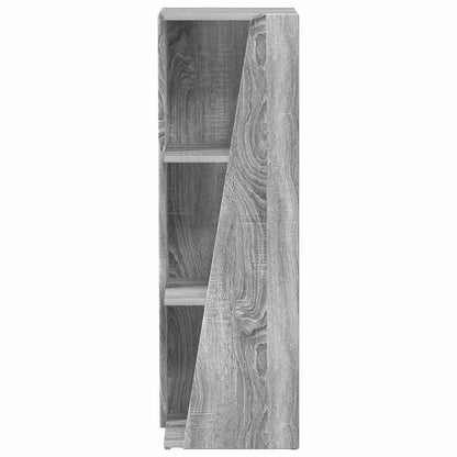 vidaXL Side Shelf 33 x 32 x 100.5 cm Engineered Wood Grey Sonoma