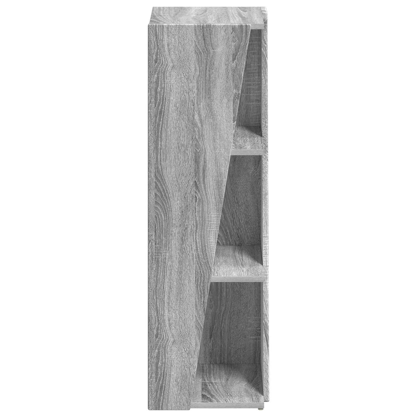 vidaXL Side Shelf 33 x 32 x 100.5 cm Engineered Wood Grey Sonoma