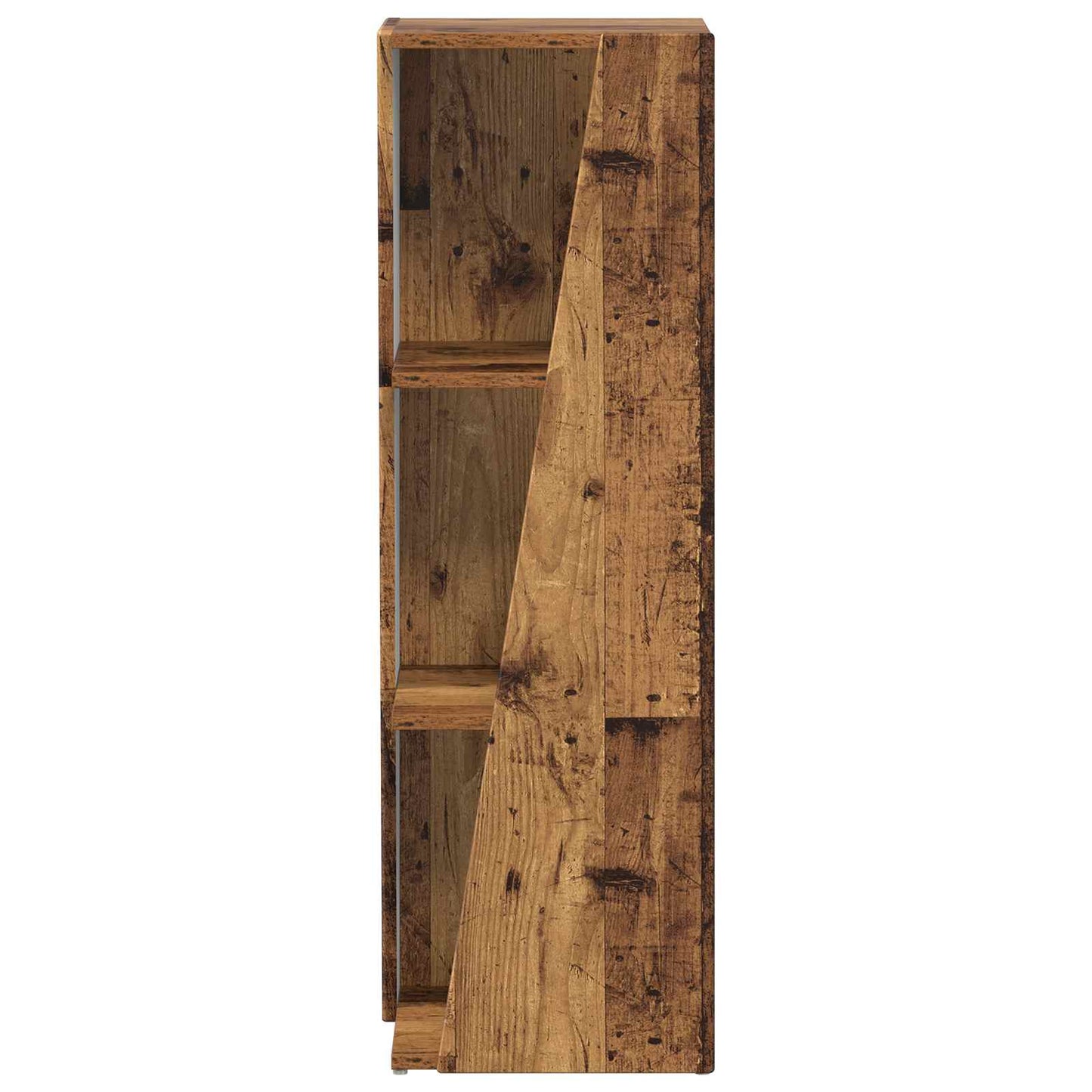 vidaXL Side Shelf Old Wood 33 x 32 x 100.5 cm Engineered Wood