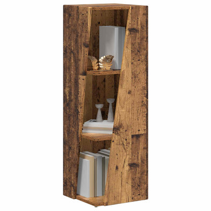 vidaXL Side Shelf Old Wood 33 x 32 x 100.5 cm Engineered Wood