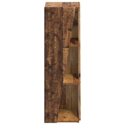 vidaXL Side Shelf Old Wood 33 x 32 x 100.5 cm Engineered Wood