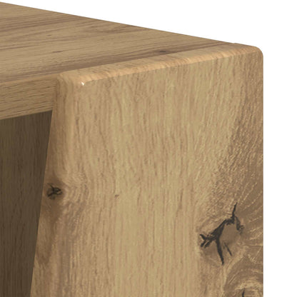 vidaXL Side Shelf 33 x 32 x 100.5 cm Engineered Wood Artisan Oak