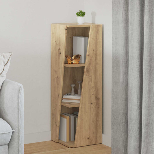 vidaXL Side Shelf 33 x 32 x 100.5 cm Engineered Wood Artisan Oak