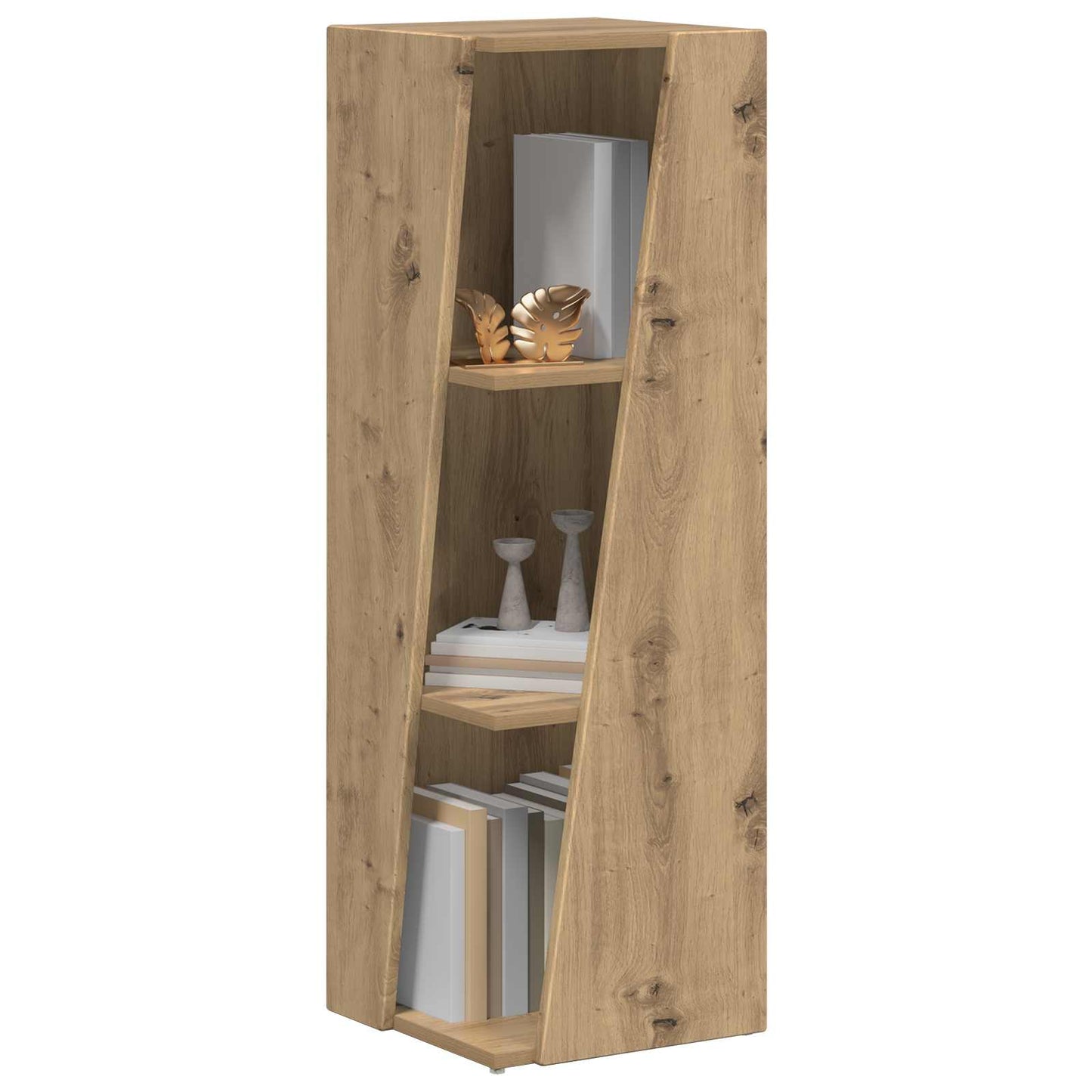 vidaXL Side Shelf 33 x 32 x 100.5 cm Engineered Wood Artisan Oak