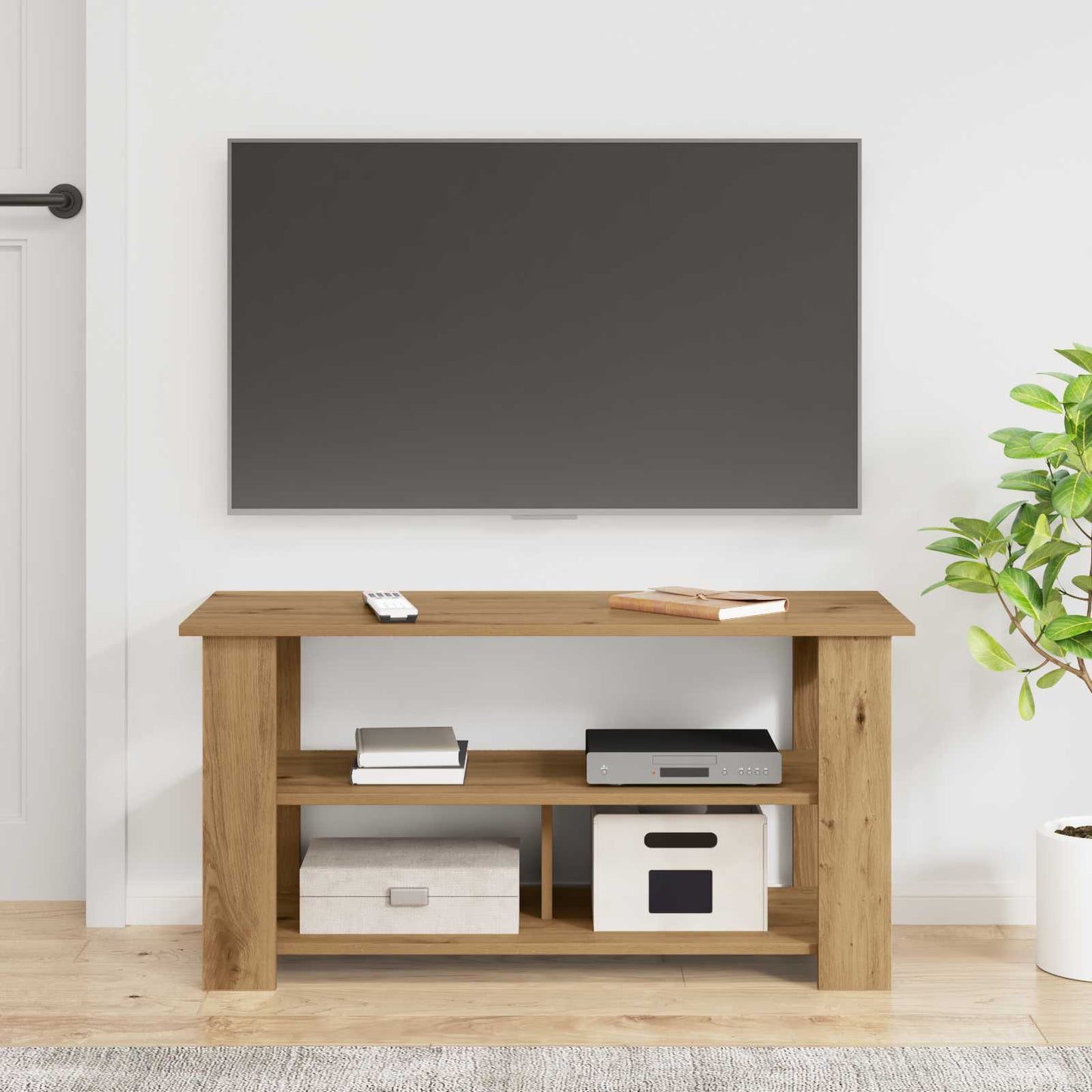 vidaXL TV stand 100 x 40 x 50 cm Artisan Oak